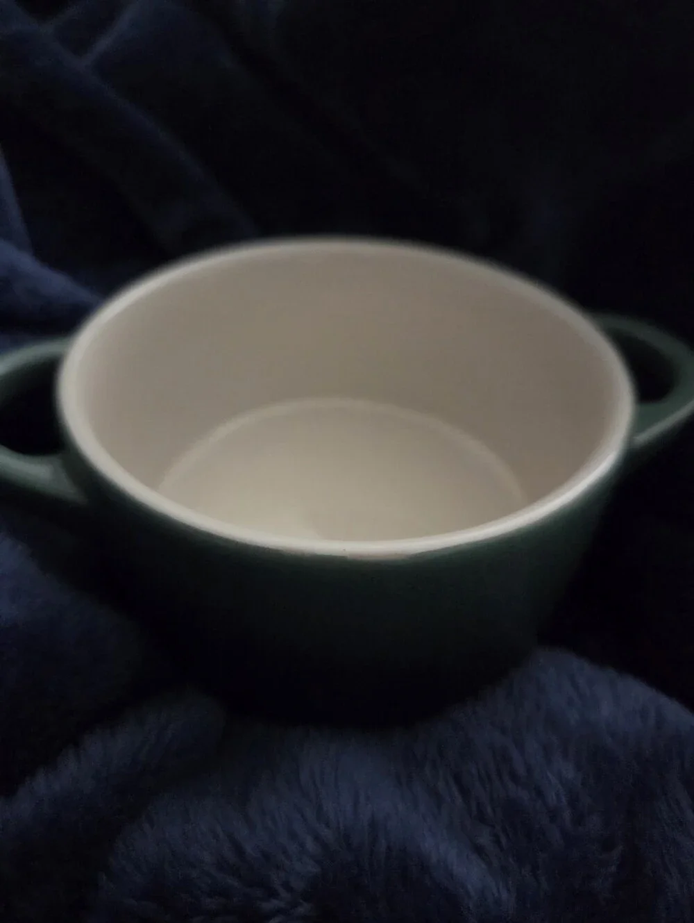 Le Creuset Green Mini Round Cocotte Stoneware 8 Oz Casserole Dish